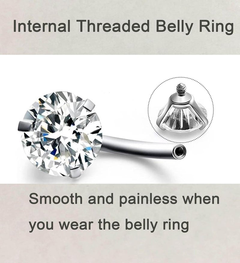 QWALIT Belly Button Piercing Kit - Stainless Steel - Image 5